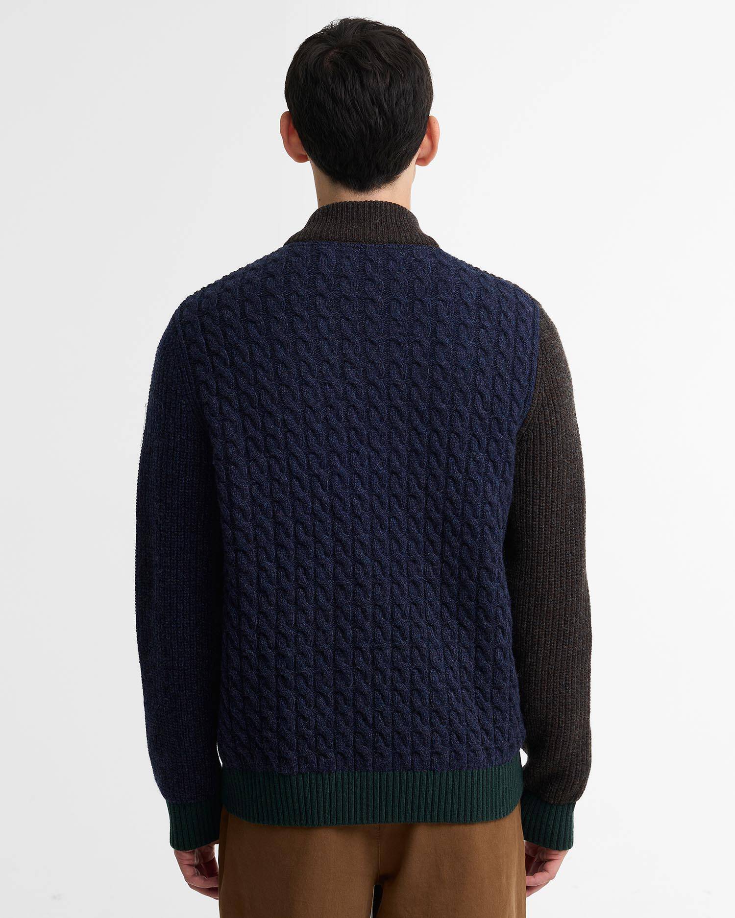 Paul Smith Loves Barbour Wollstrickjacke Gamefair Russet image number 2