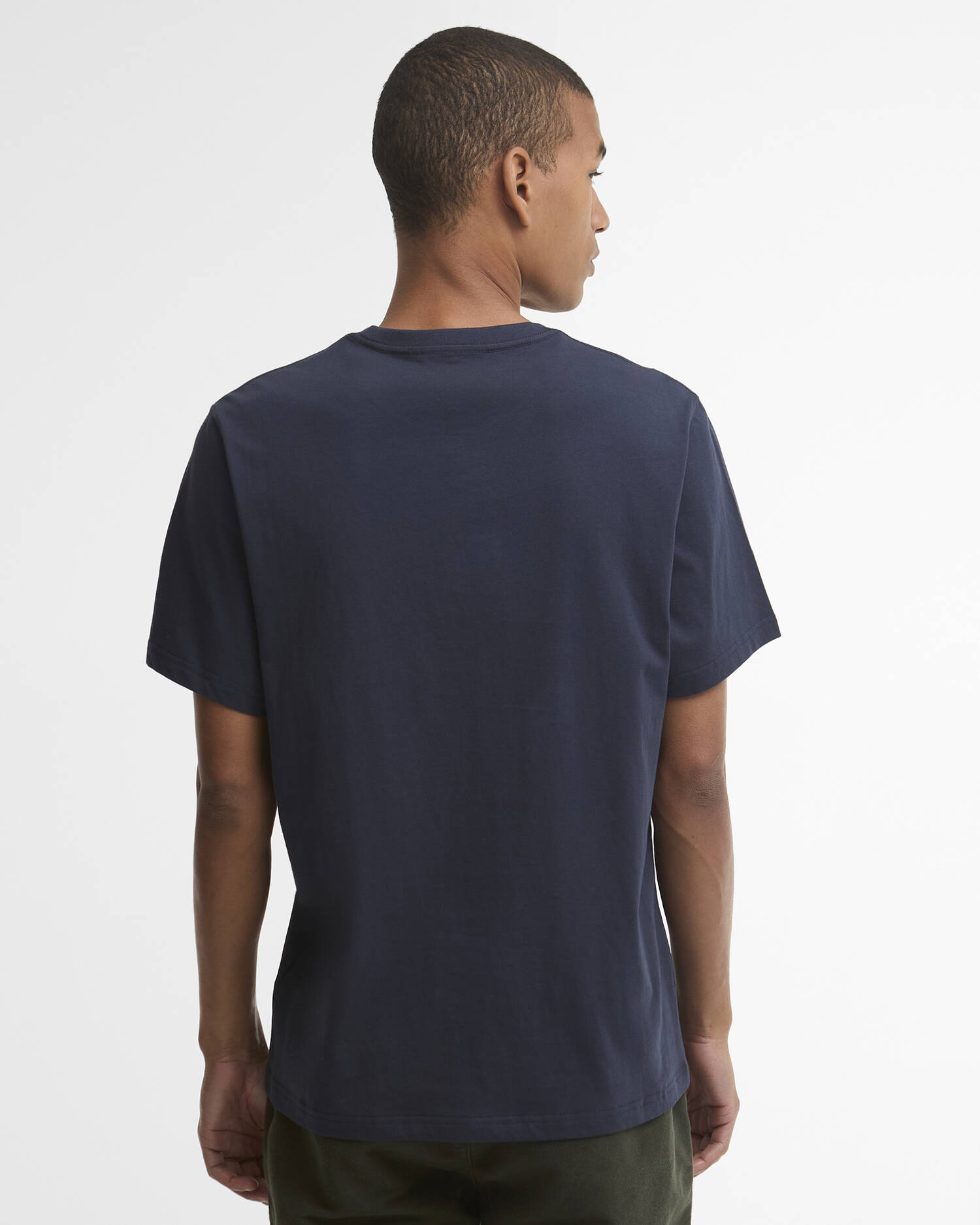 Barbour T-Shirt Tartan Crest Tailored Navy image number 2