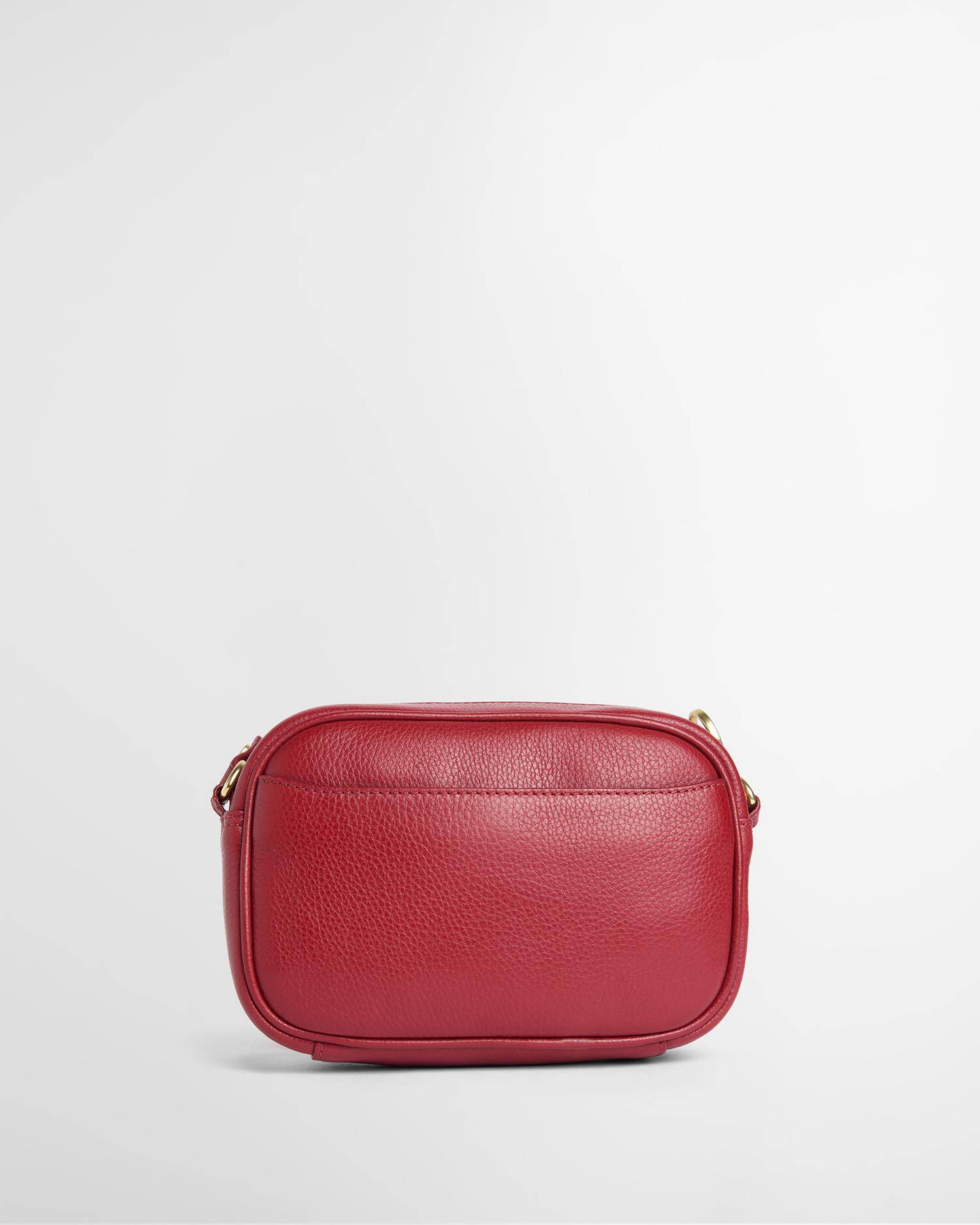 Daphne Mini Leather Crossbody Bag Red image number 2