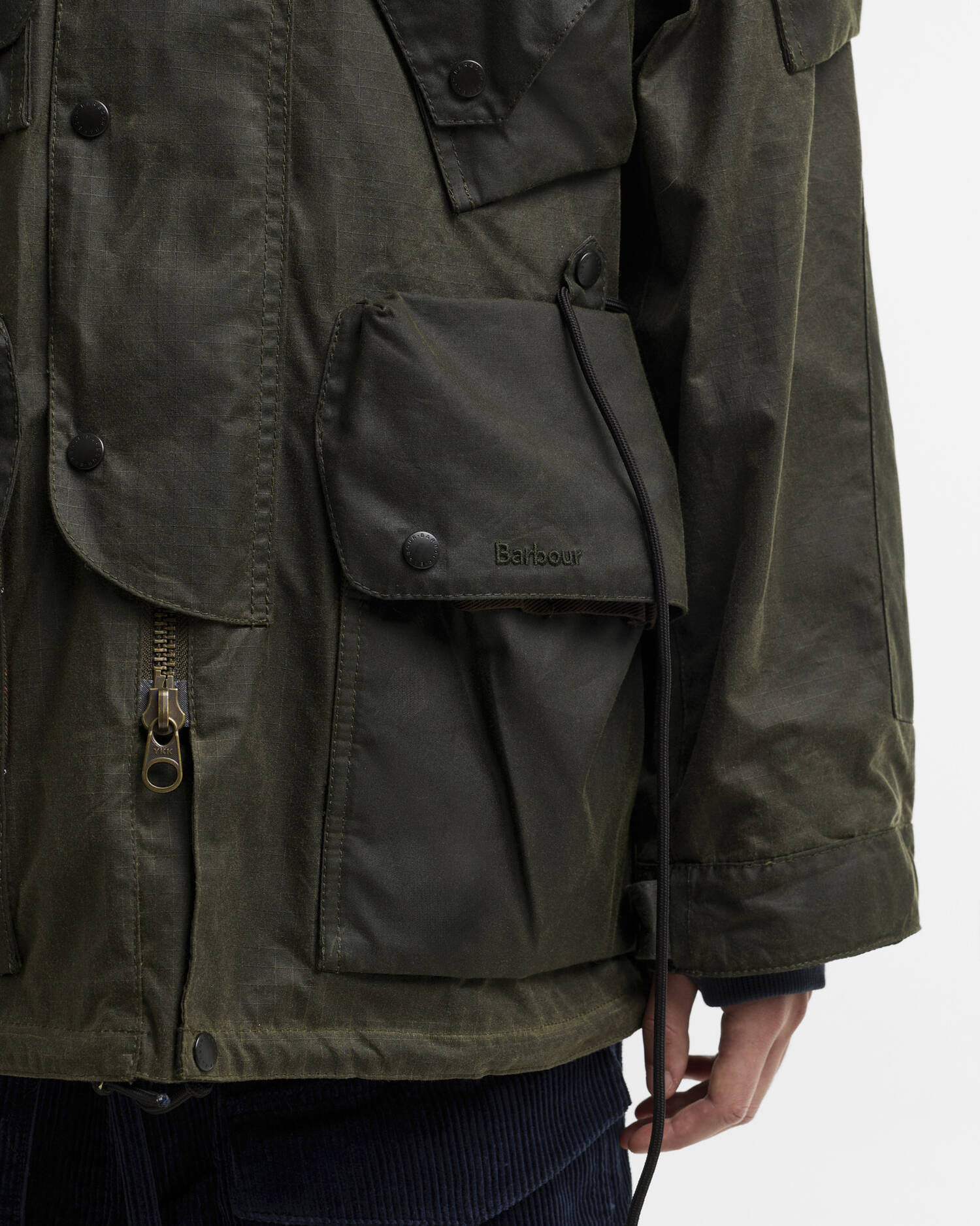 Barbour x Norbit Ripstop Waxed Jacket Black image number 6