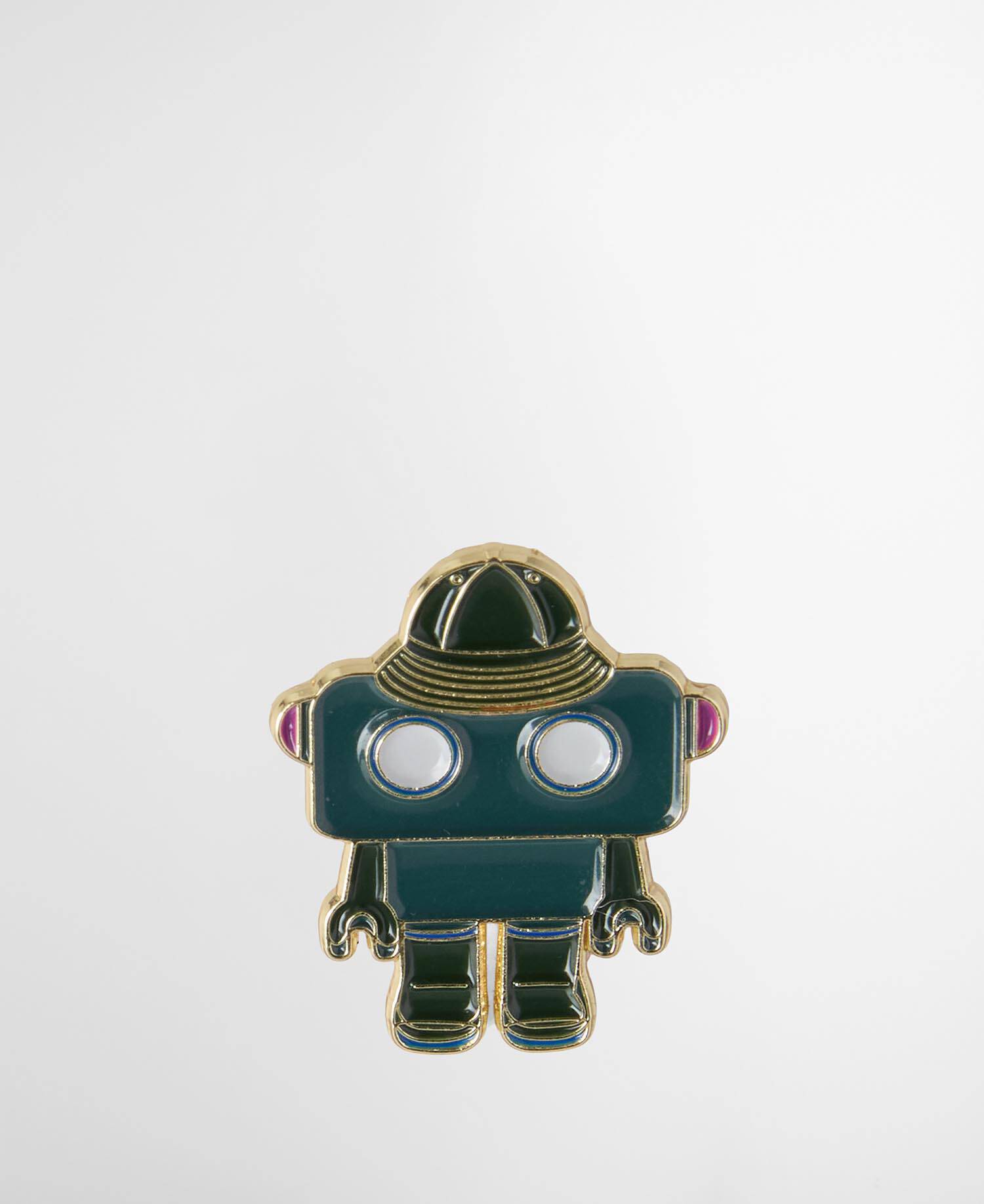 Paul Smith Loves Barbour Pin Badge Robot in Boots image number 1
