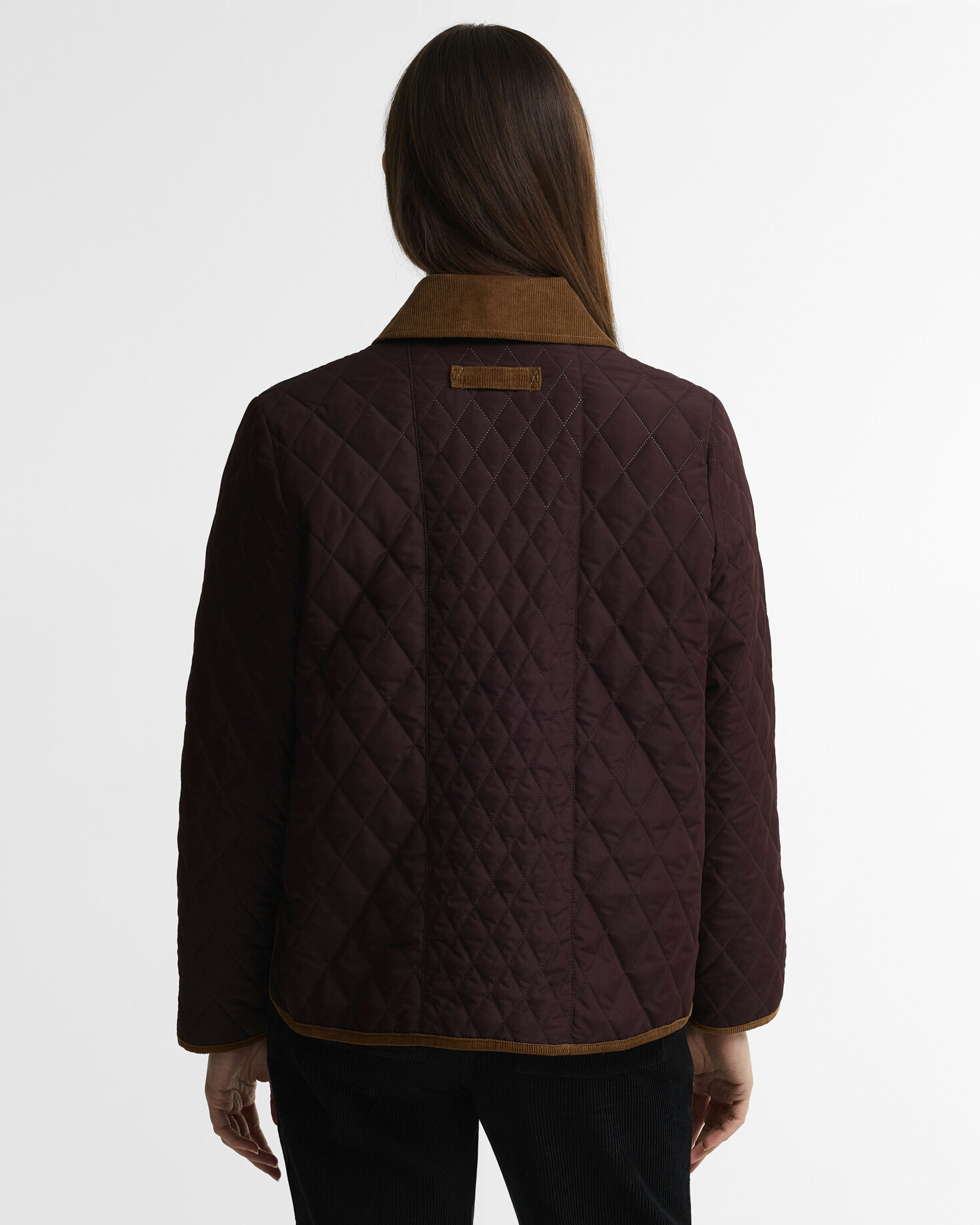 Ainsdale Patchwork Quilted Jacket Fig/Muted