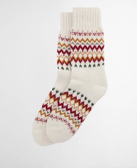 Kingsford Fair Isle Socks Cloud