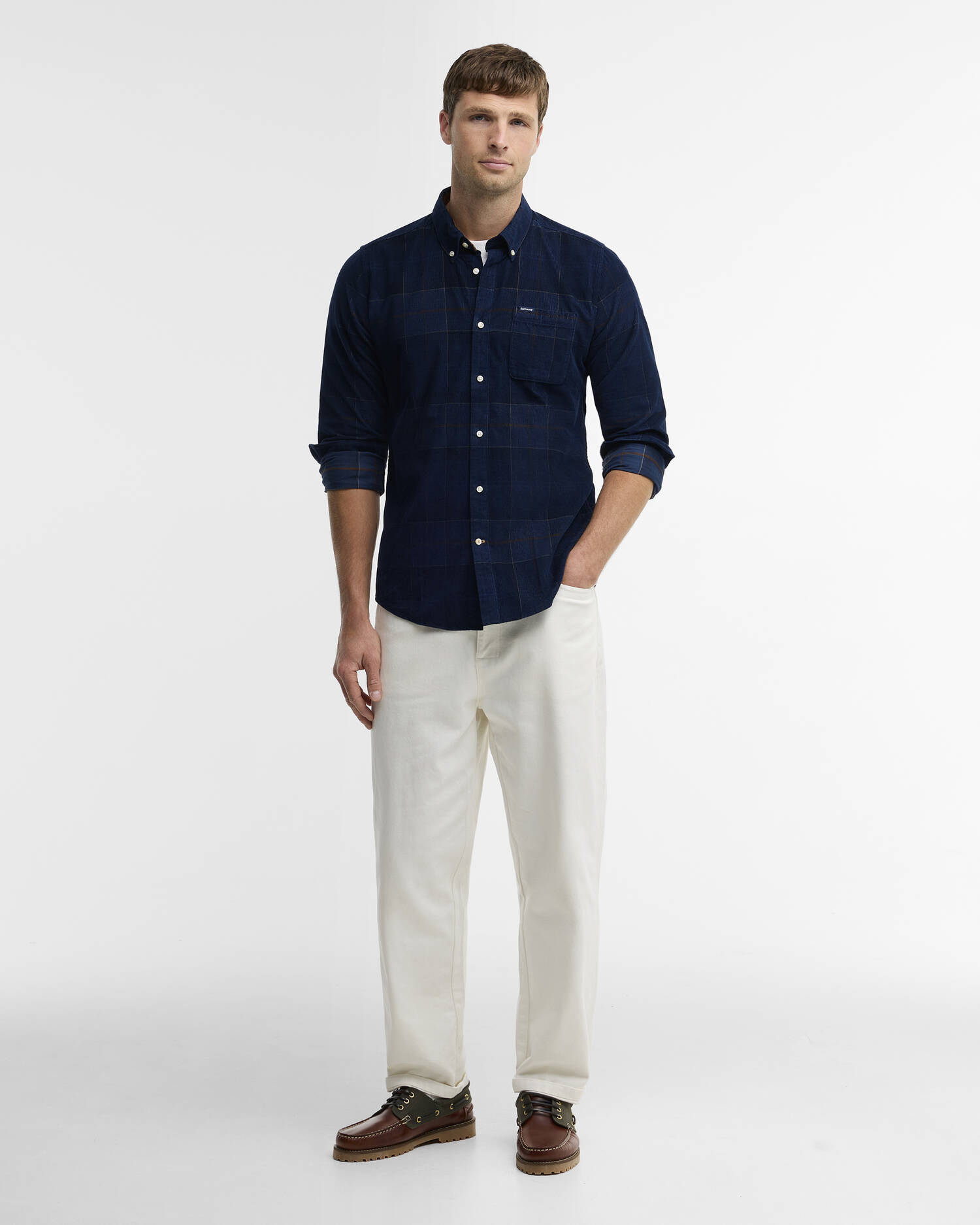 Blair Tailored Long-Sleeved Shirt Midnight Tartan image number 1