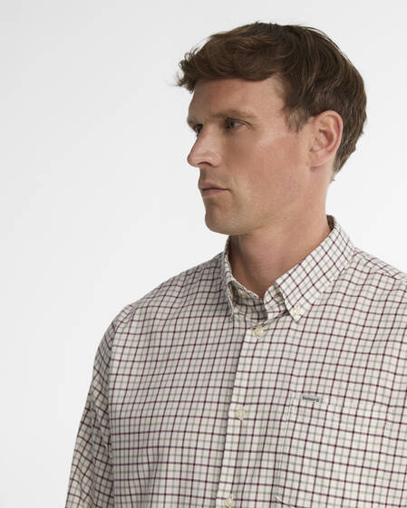 Preston Regular Long-Sleeved Shirt Dark Bordeaux