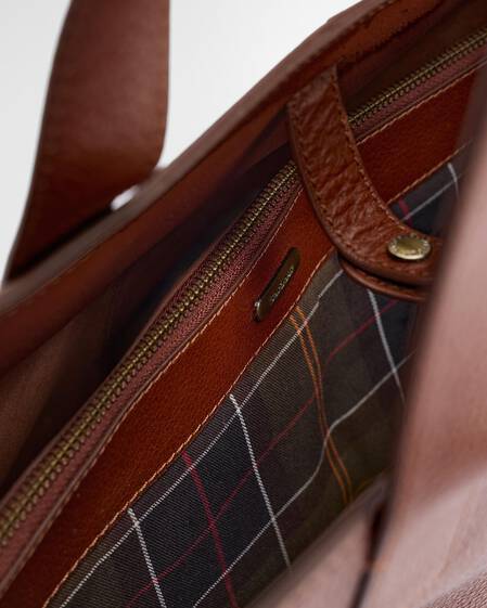 Barbour Ledertasche Alder Large Brown