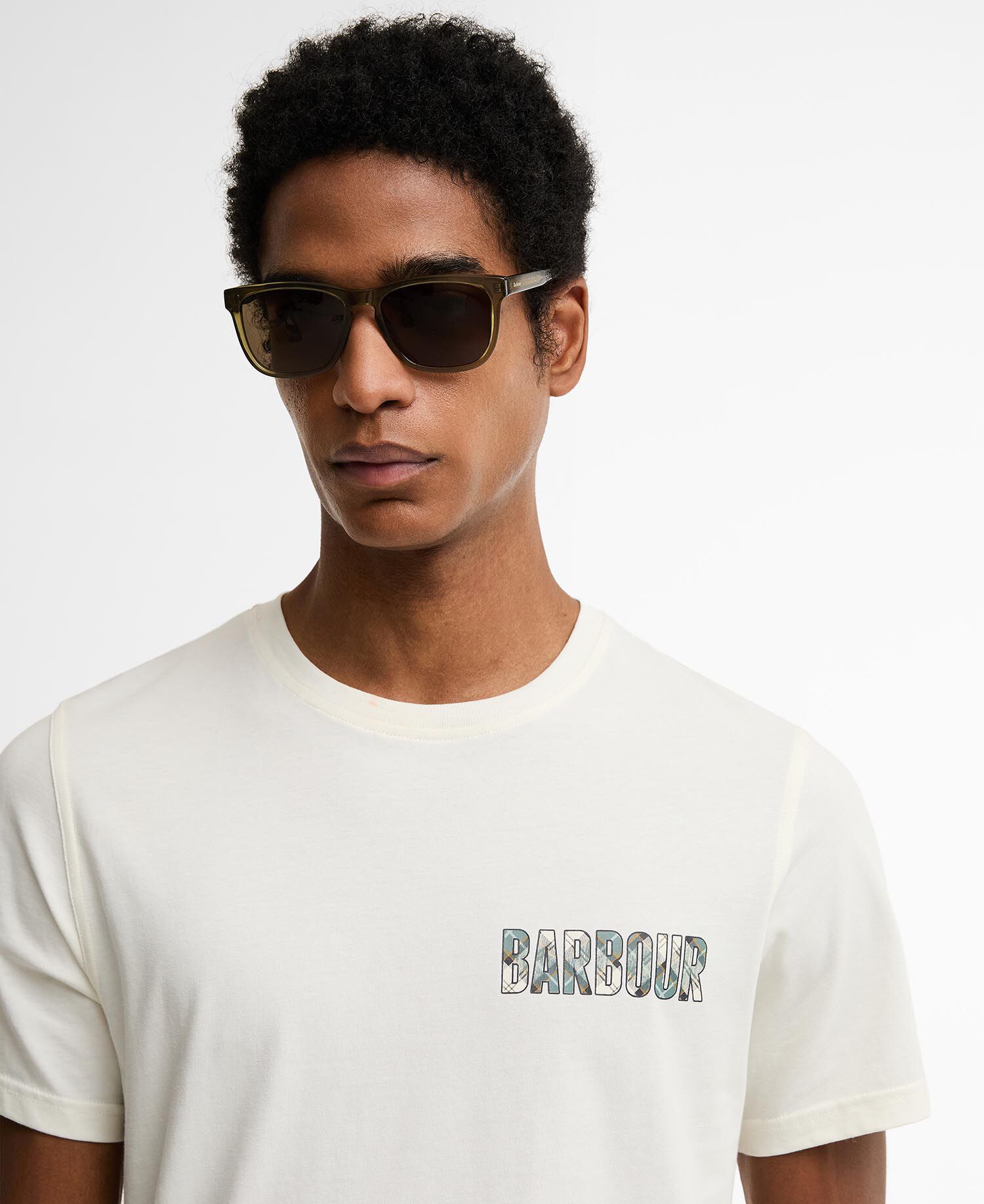 T-shirt con stampa Birdsall leggermente aderente Whisper White