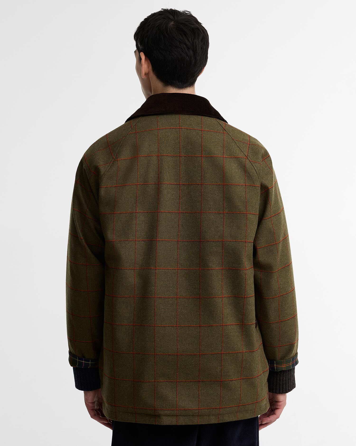 Paul Smith Loves Barbour Wolljacke Beaufort Olive Window Pane