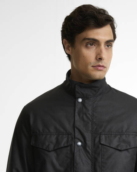 B.Intl Wachsjacke Milford Dark Navy