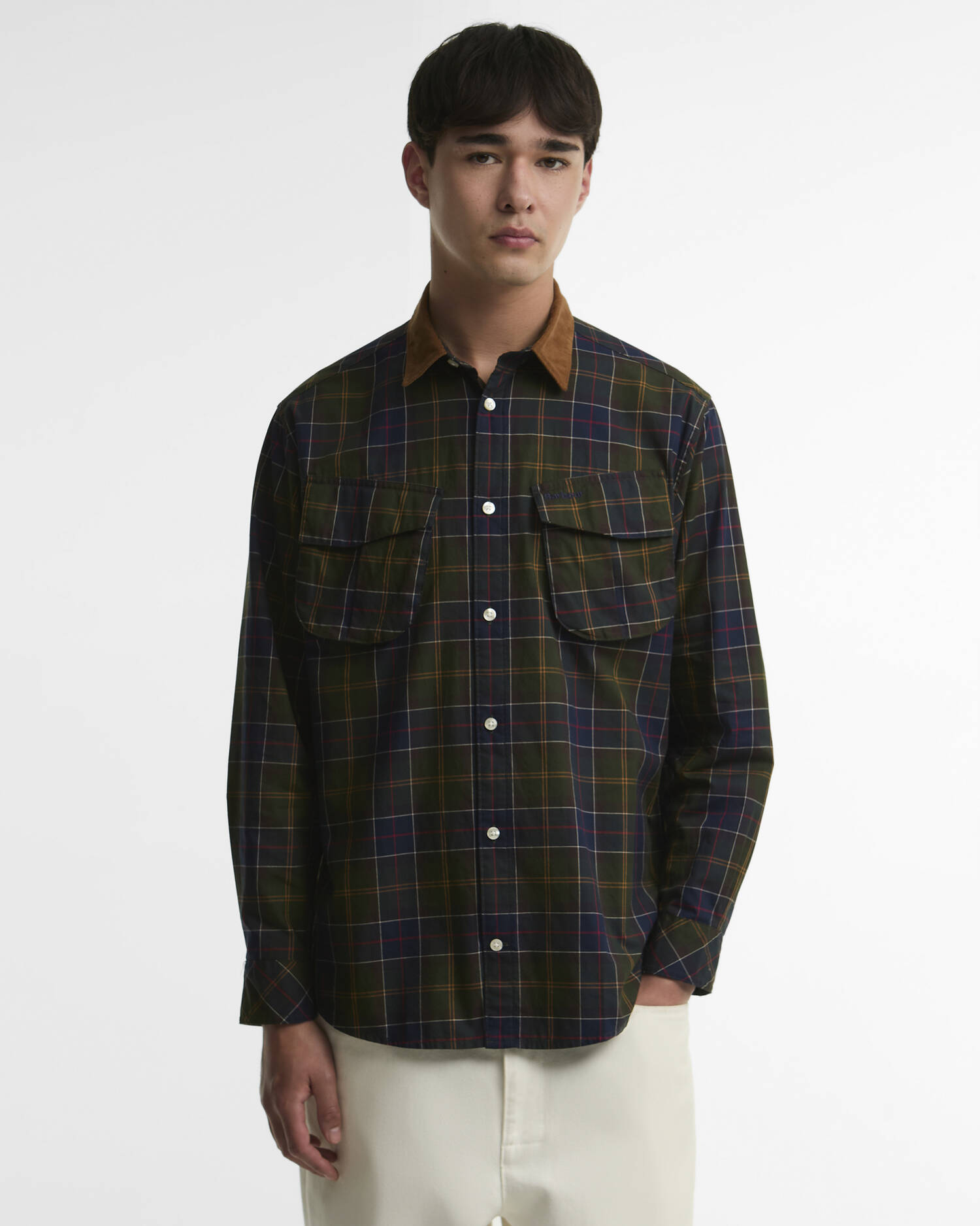 Jungle Tartan Oversized Long-Sleeved Shirt Classic Tartan image number 0