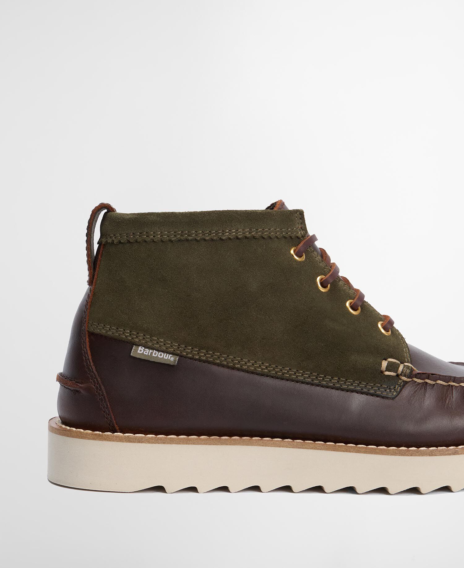 Chukka Boots Hadston Olive/Dark Brown