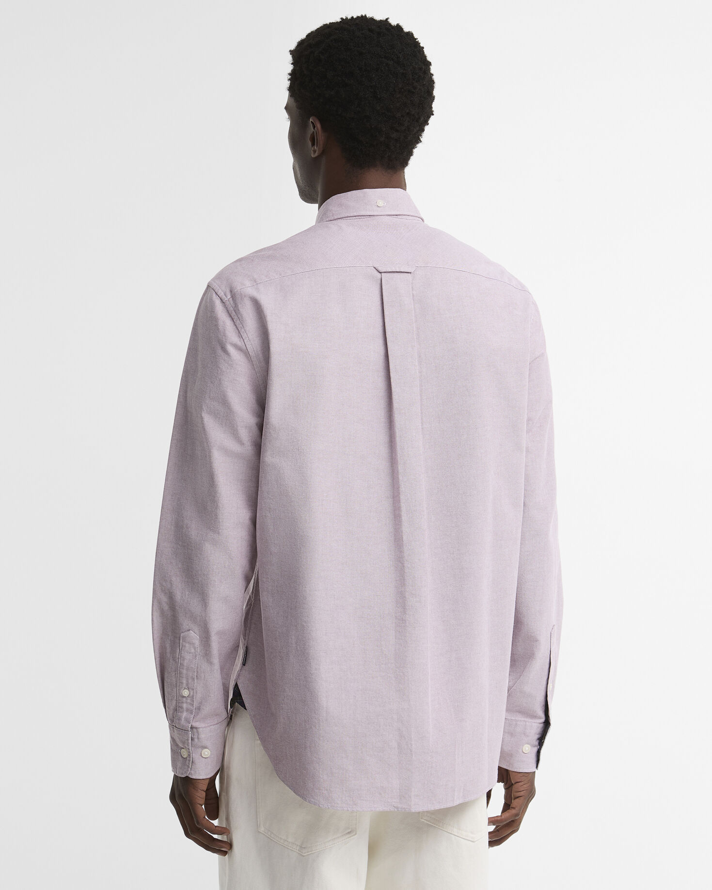 Oxford Authentic-Fit Long-Sleeved Shirt Dk Red