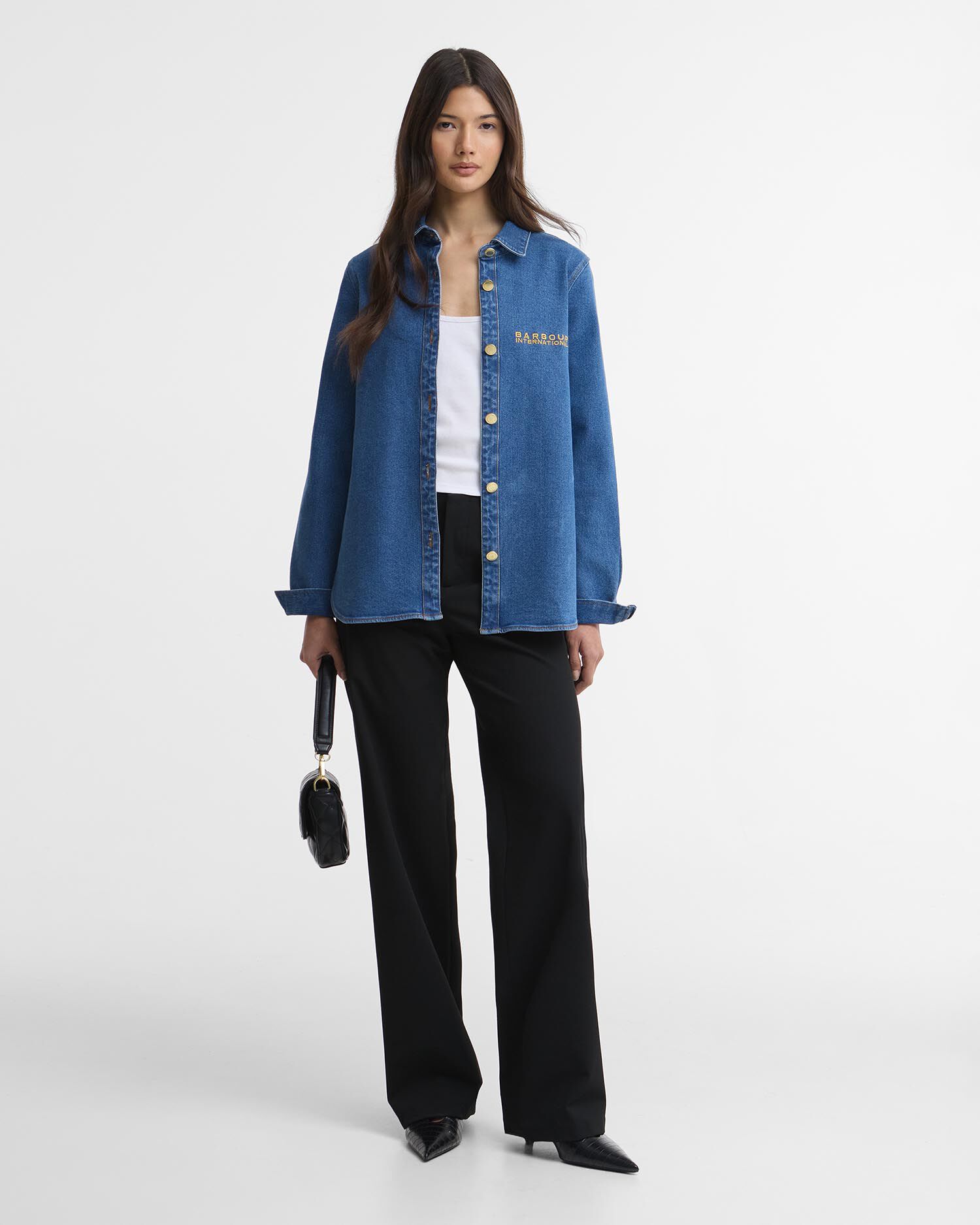 Hemd Seren Oversized Denim Denim Blue