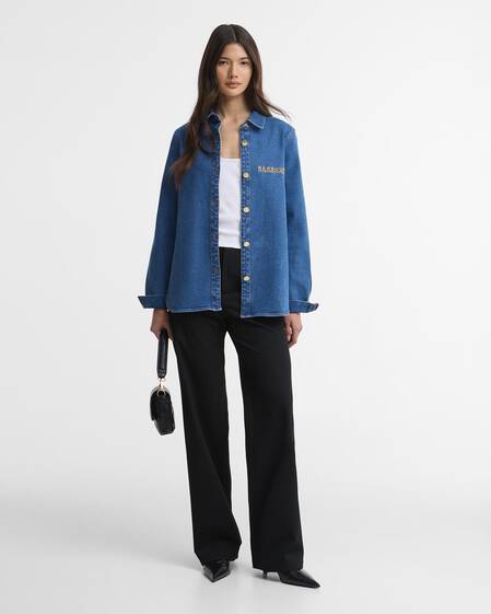 Camicia oversize Seren in denim Denim Blue
