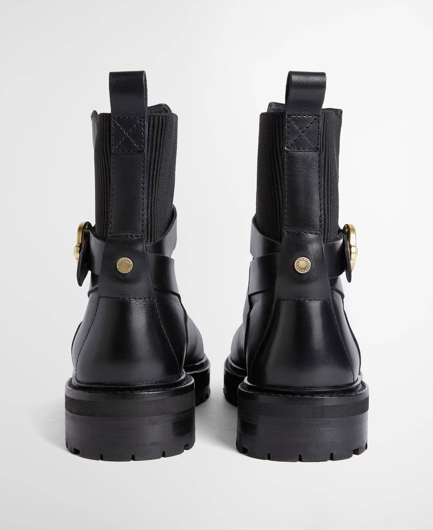 Alexandra Leather Ankle Boots Black image number 2