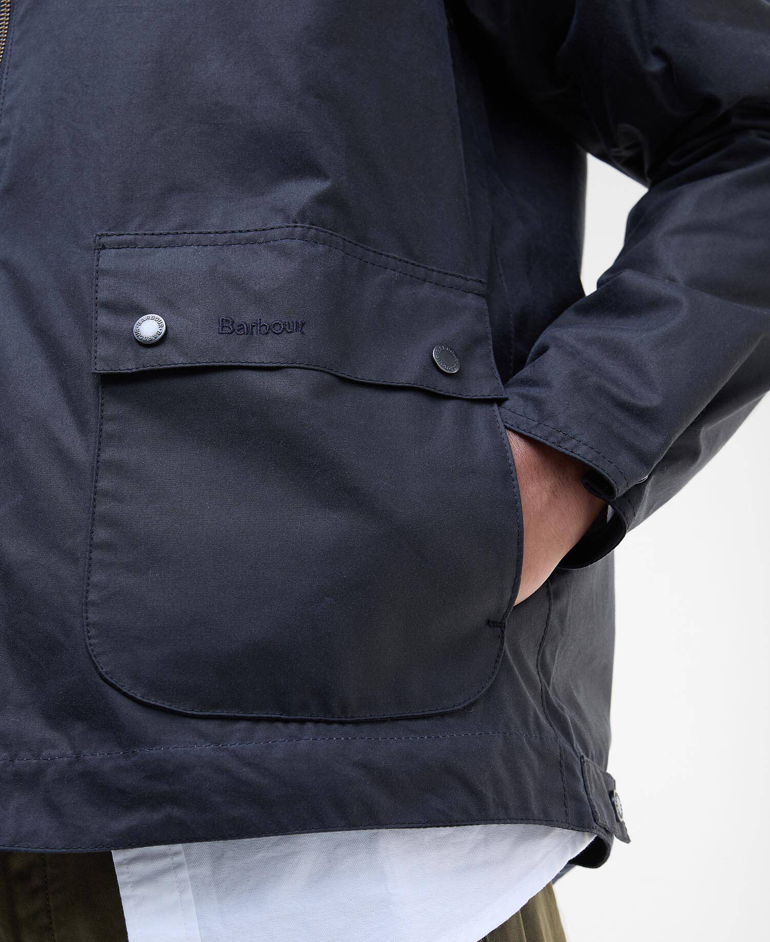 Bedale Short Waxed Jacket Classic Navy image number 5