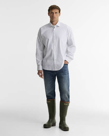Hanstead Country Active Regular Long-Sleeved Shirt Classic Blue