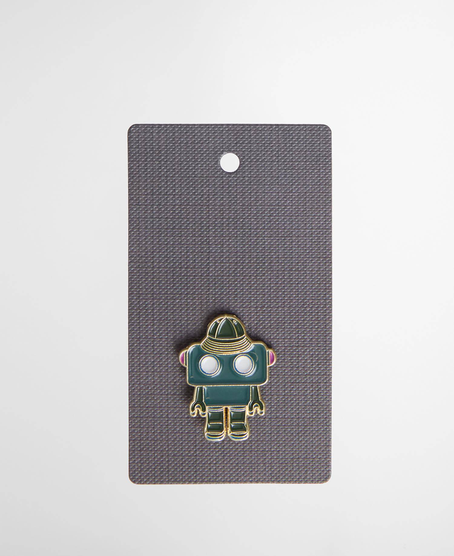 Paul Smith Loves Barbour Pin Badge Robot in Boots image number 0