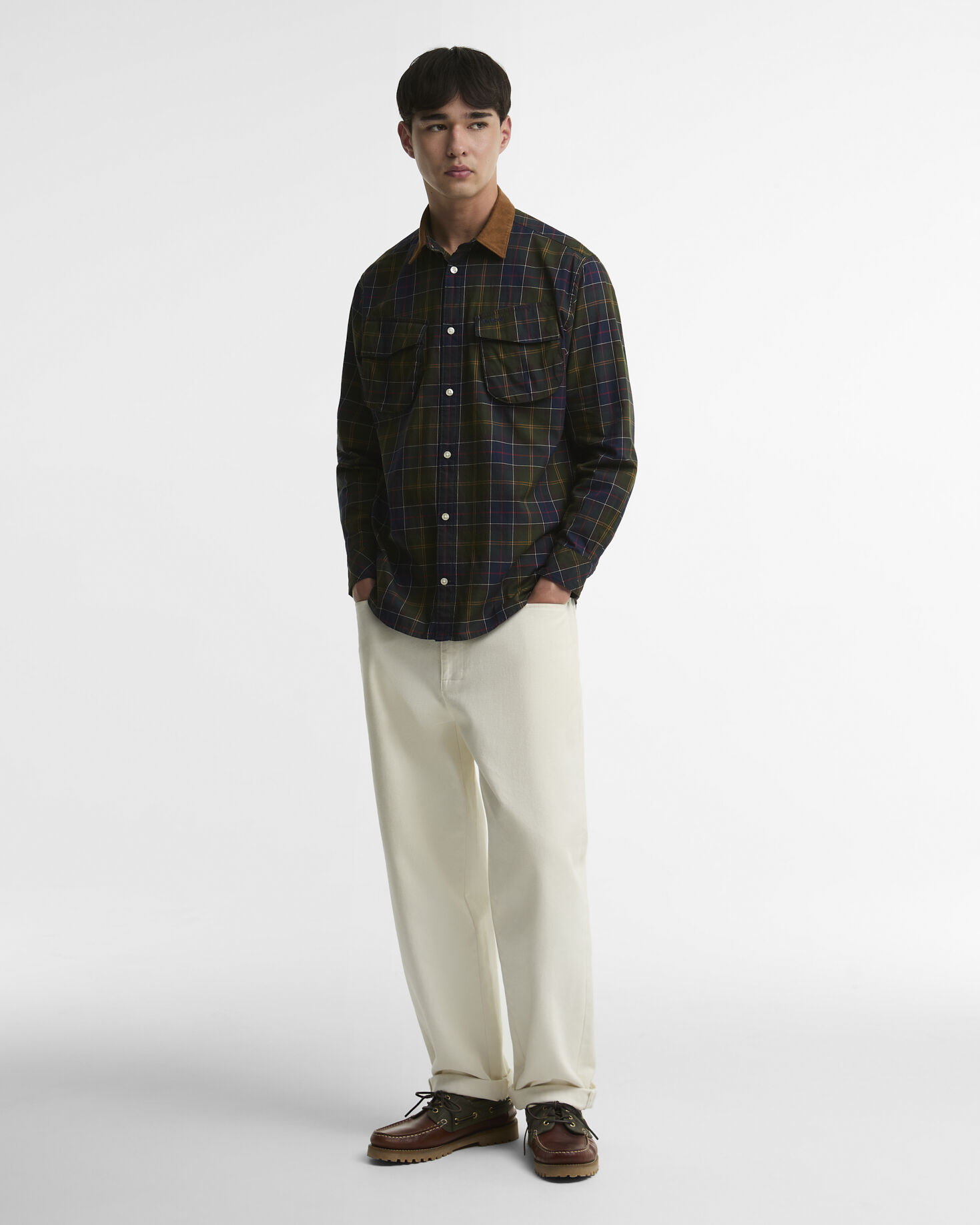 Jungle Tartan Oversized Long-Sleeved Shirt Classic Tartan