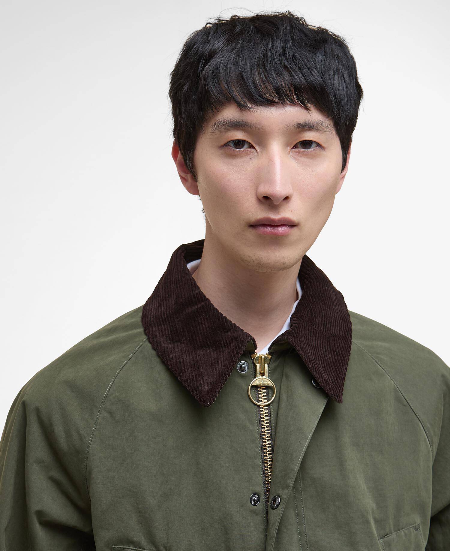Peached Oversized Bedale Casual Jacket Sage image number 3