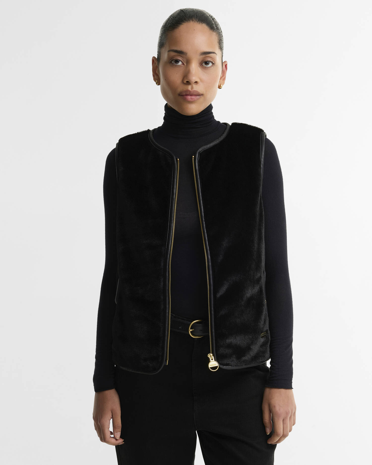 Oulton Faux-Fur Liner Black image number 0
