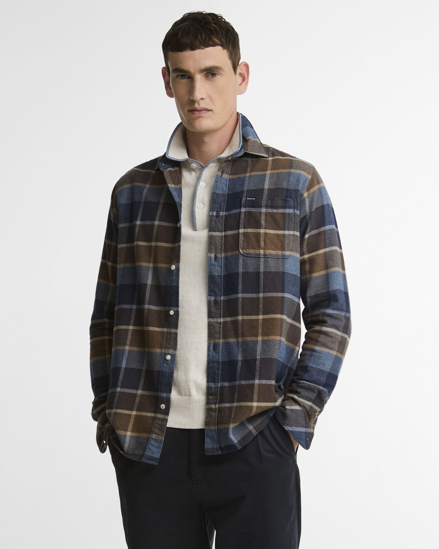 Camicia Copswell a maniche lunghe dalla vestibilit&agrave; comoda Dark Sand