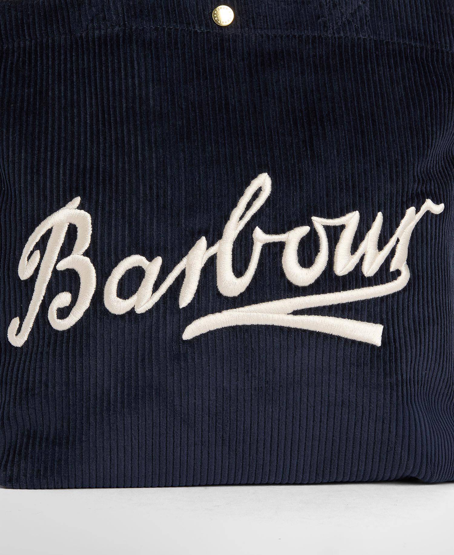 Mini Carrick Cord Tote Bag Navy image number 3