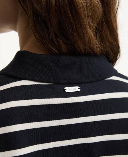 Camicia da rugby Ashwell con motivo a righe Dark Navy Stripe