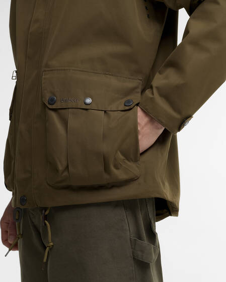 Barbour Jacke Re-Engineered Aikwood Waterproof Beech