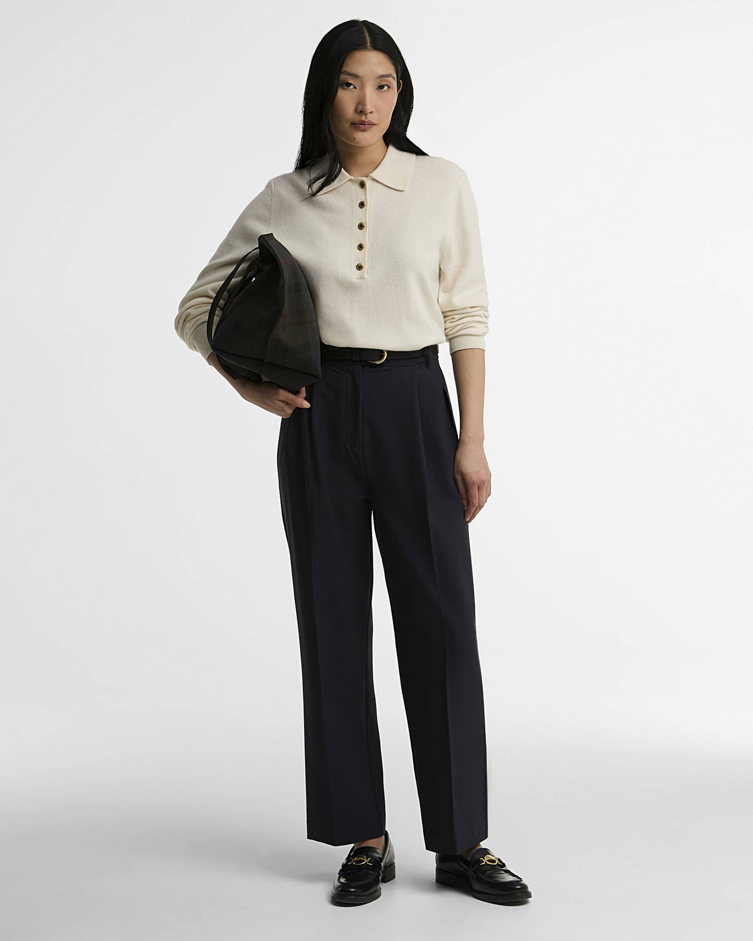 Barbour Hose Fawne Straight-Leg Dark Navy image number 0
