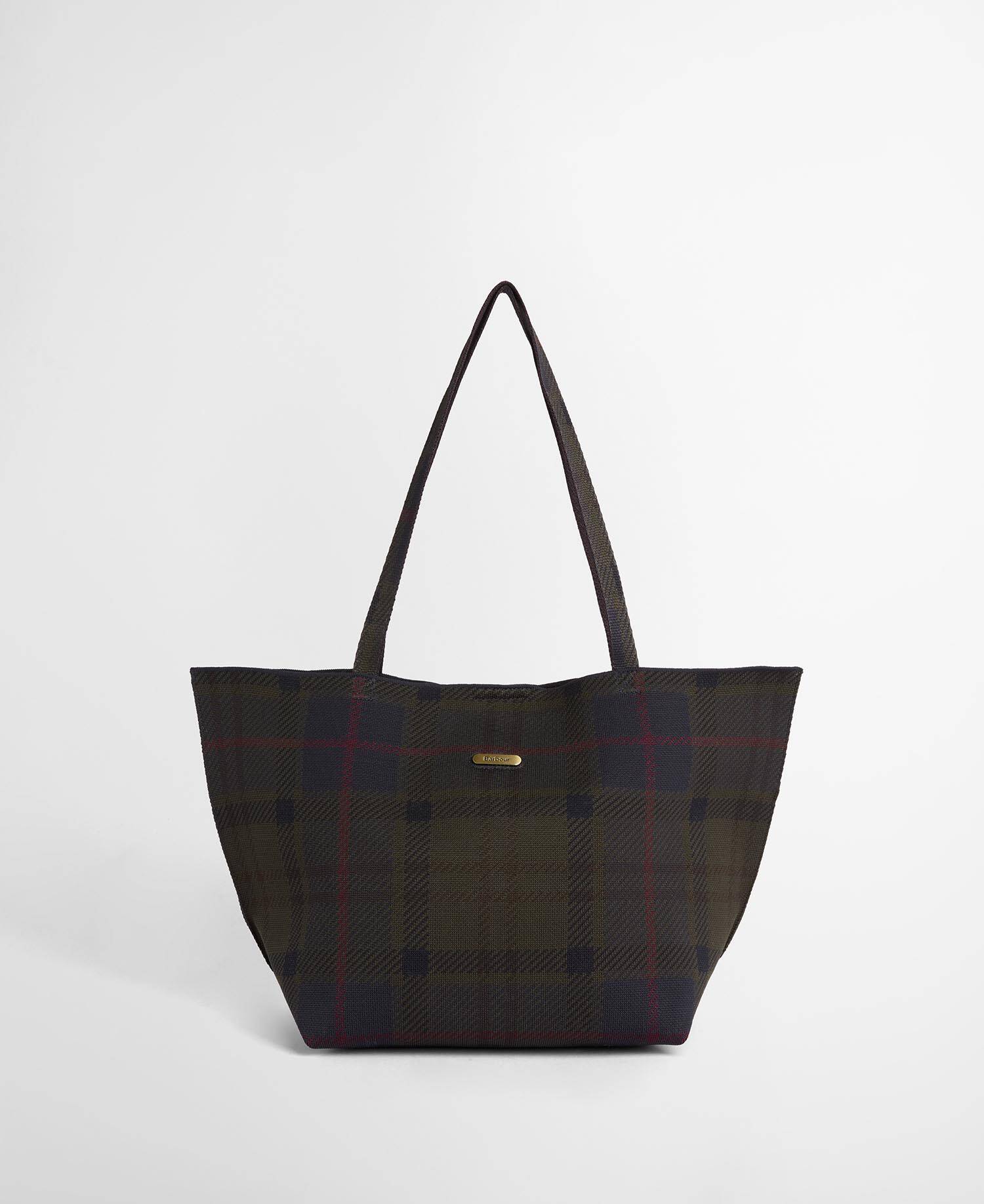 Layla Tartan Large Tote Bag Shadow Classic Tartan image number 0