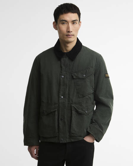 B.Intl Wachsjacke Winter Drifter Washed Sage