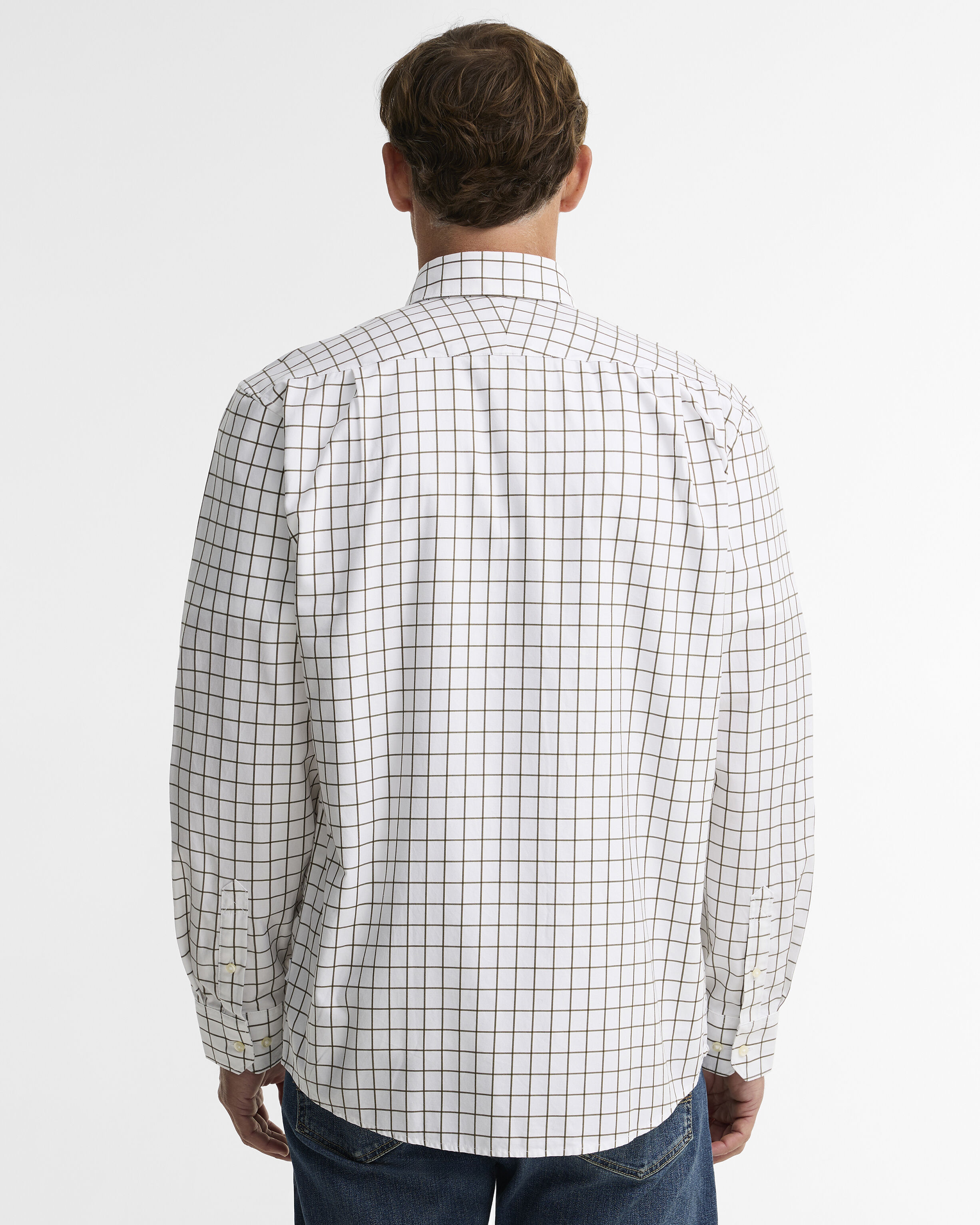 Hanstead Country Active Regular Long-Sleeved Shirt Mid Olive