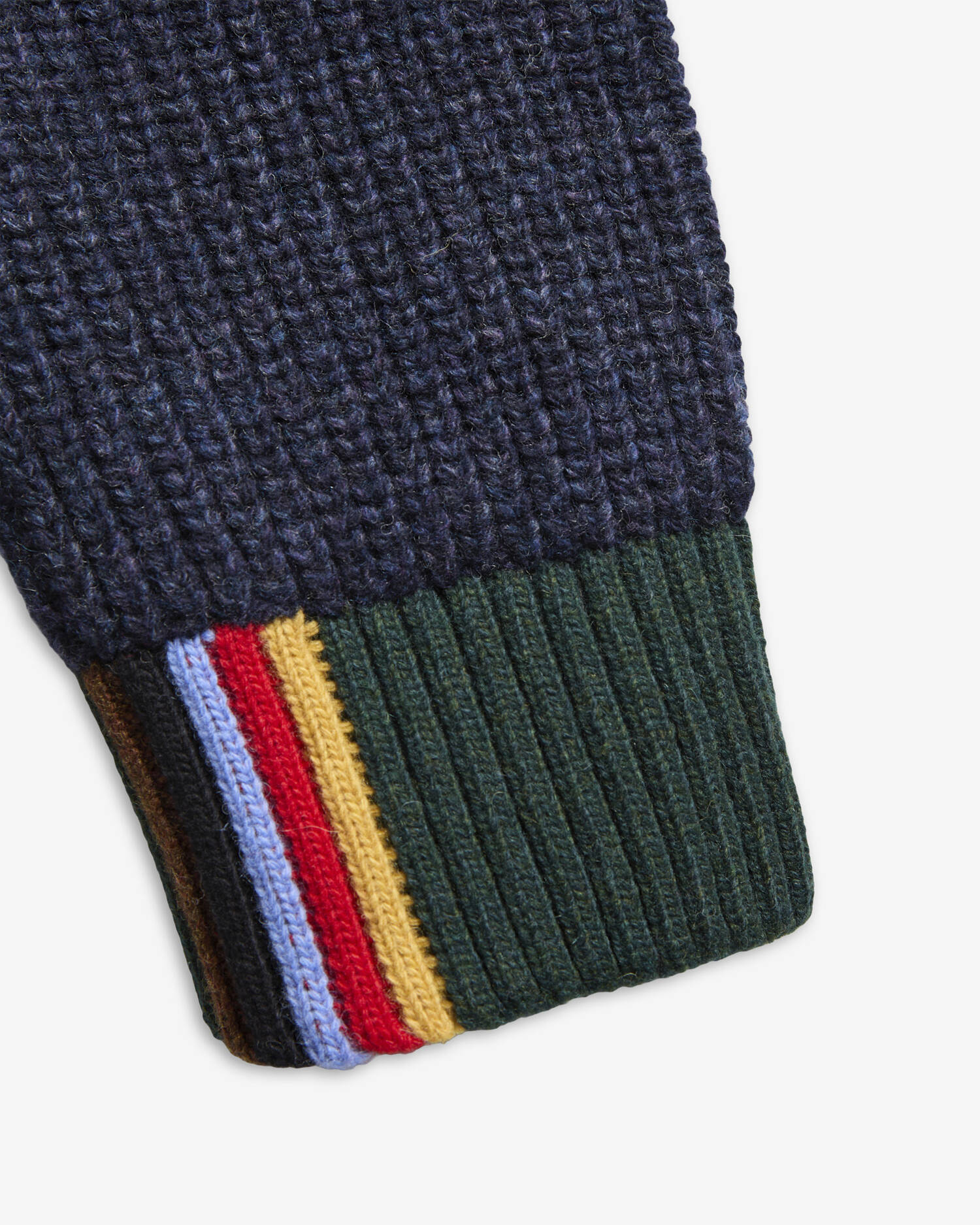Paul Smith Loves Barbour Wollstrickjacke Gamefair Russet image number 5