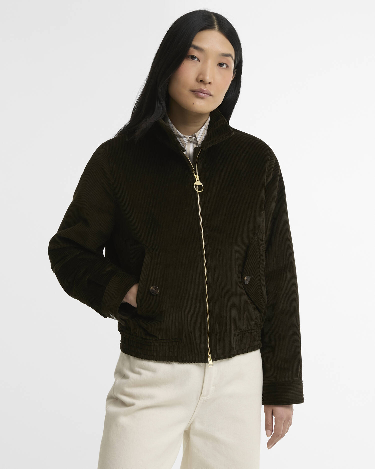 Barbour Freizeitjacke Overton Olive/Shadow Classic image number 0