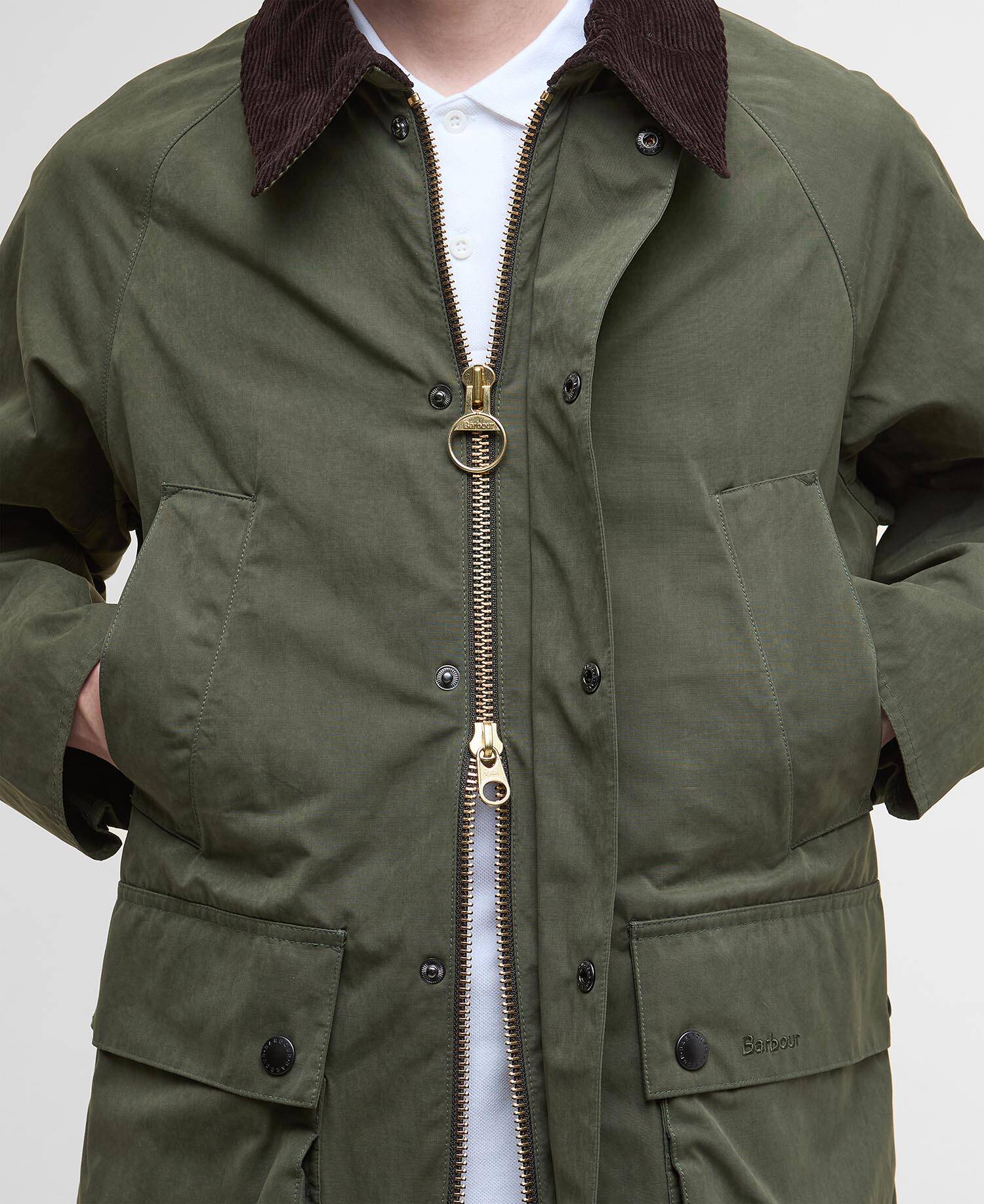 Peached Oversized Bedale Casual Jacket Sage image number 5