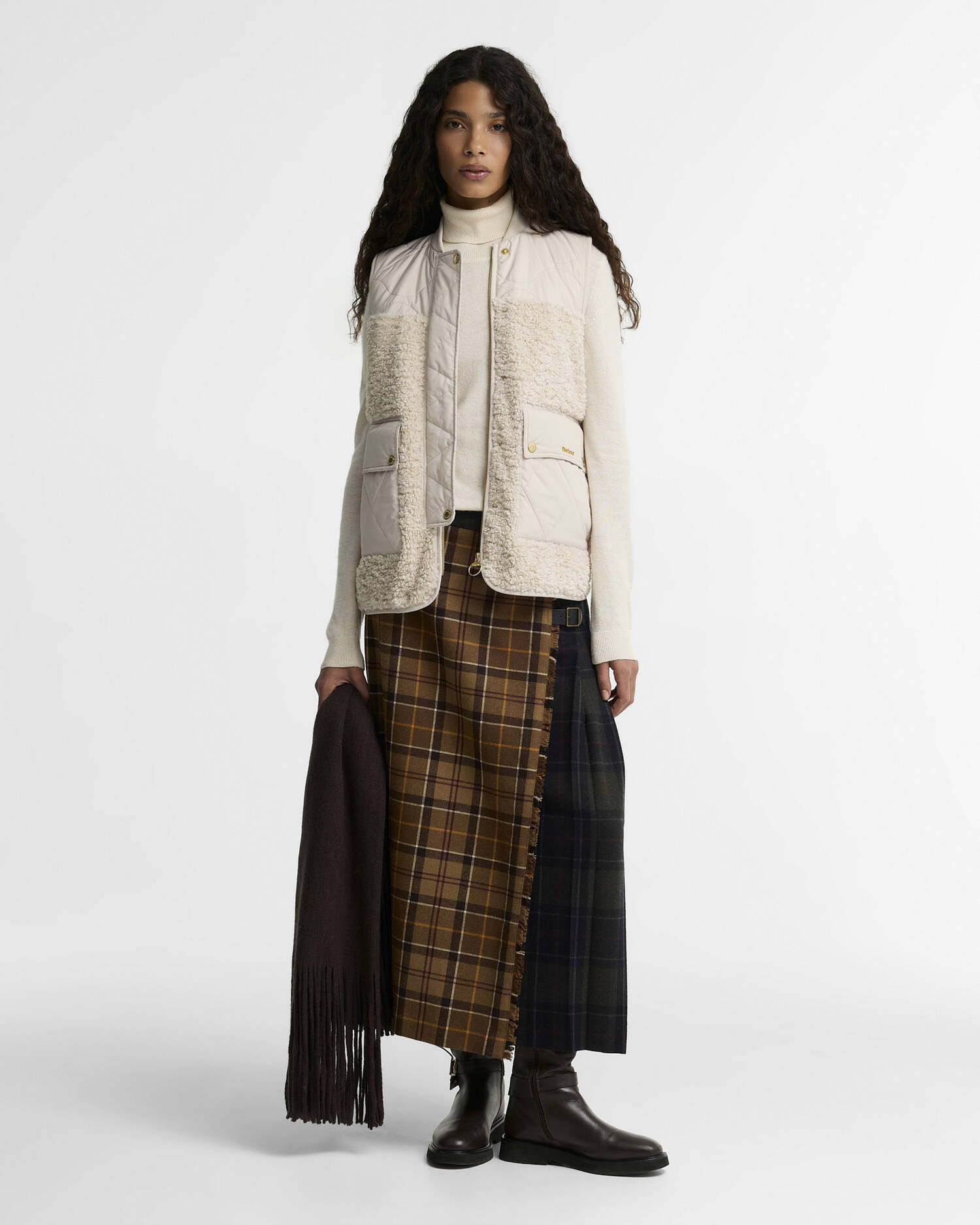 Gilet in pile Ampleforth Jasmine image number 1