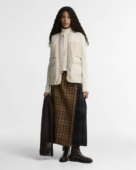 Gilet in pile Ampleforth Jasmine