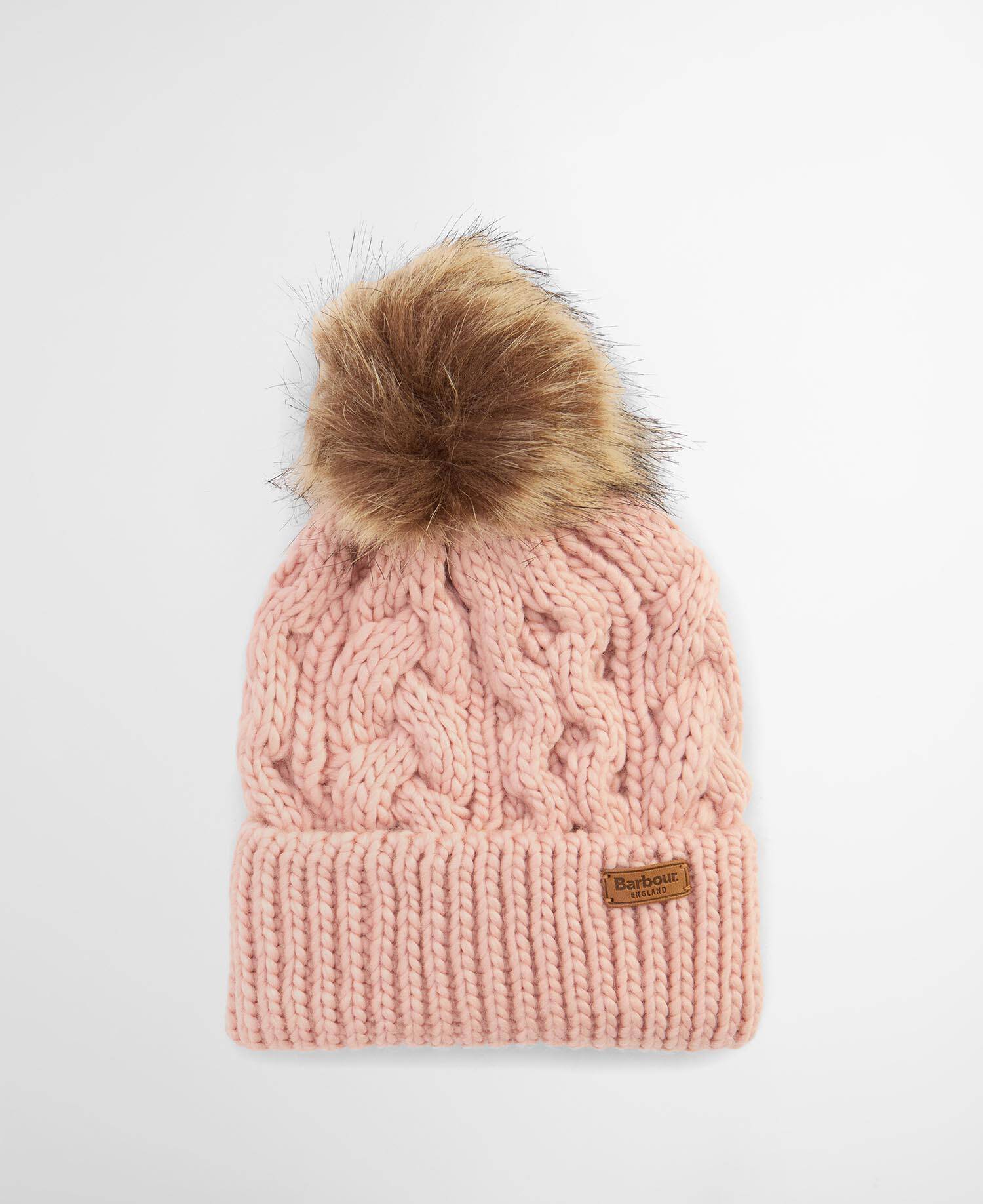 Beanie Penshaw Cable Knit Pink Blush image number 0