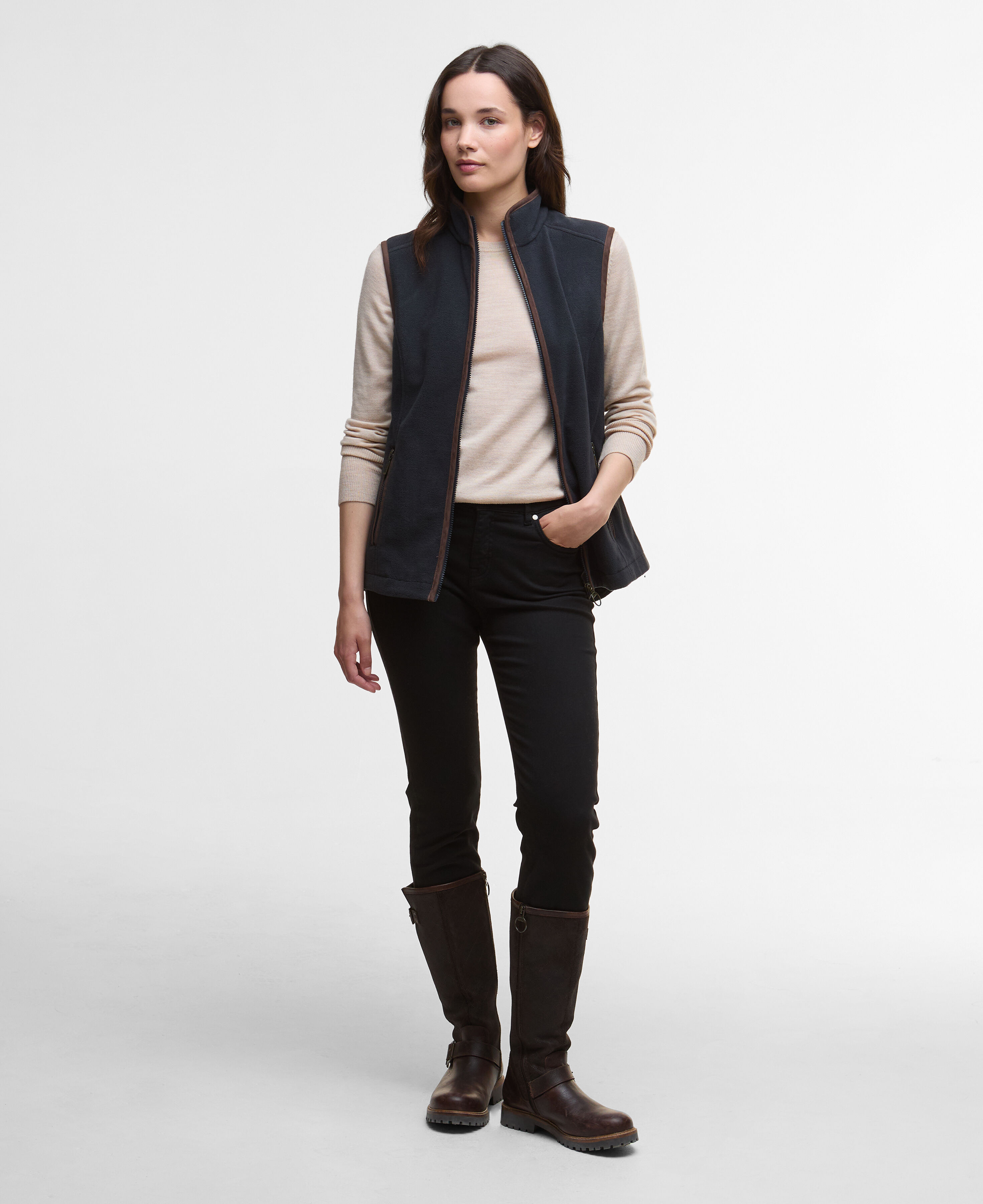 Country Colton Fleece Gilet Classic Navy