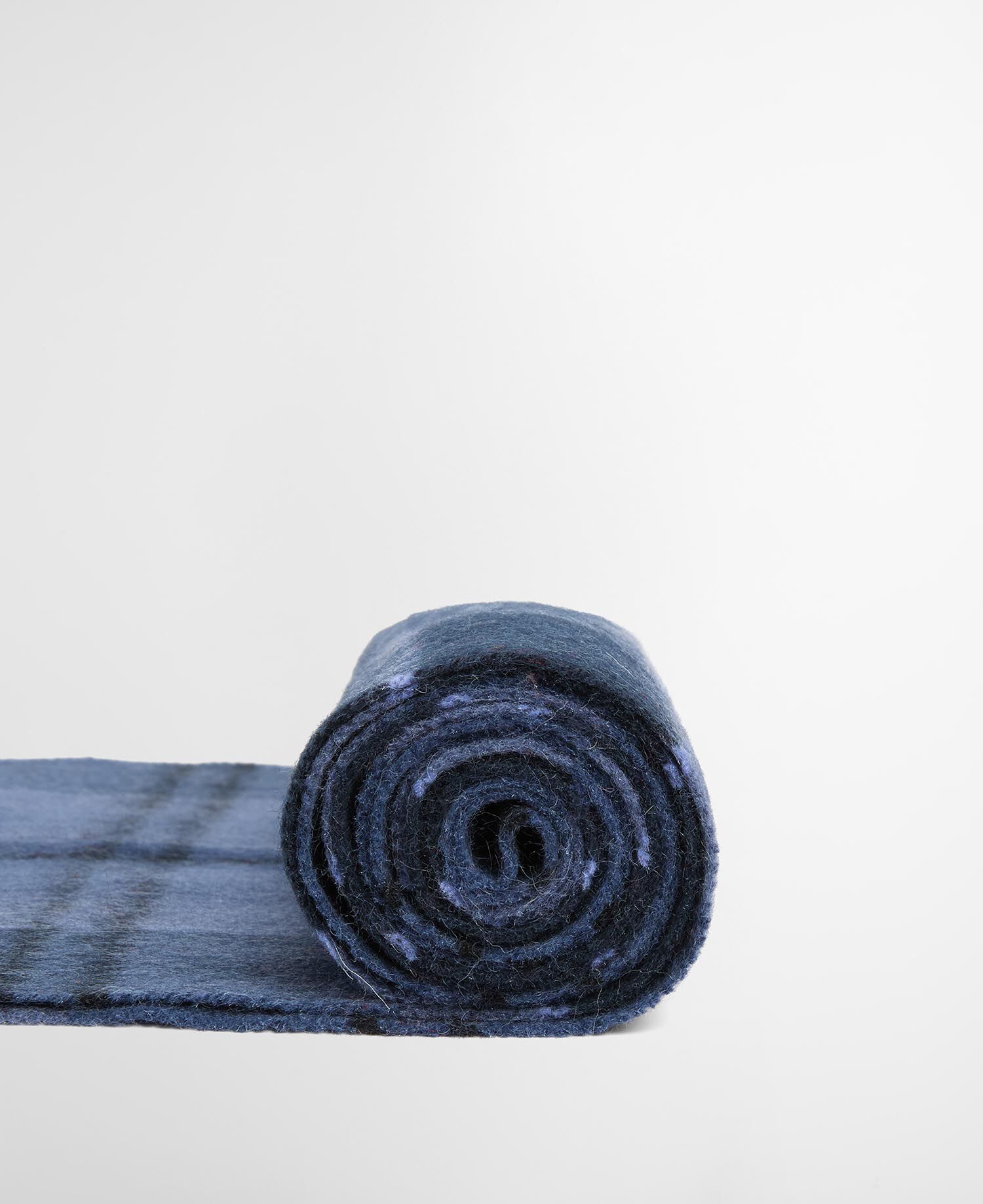 Barbour Schal Mineral Tartan aus Woll-Kaschmir-Mix Midnight Loch