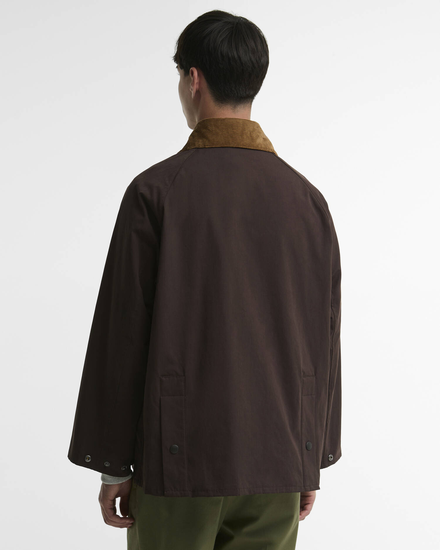 Peached Oversized Bedale Casual Jacket Dark Brown image number 2