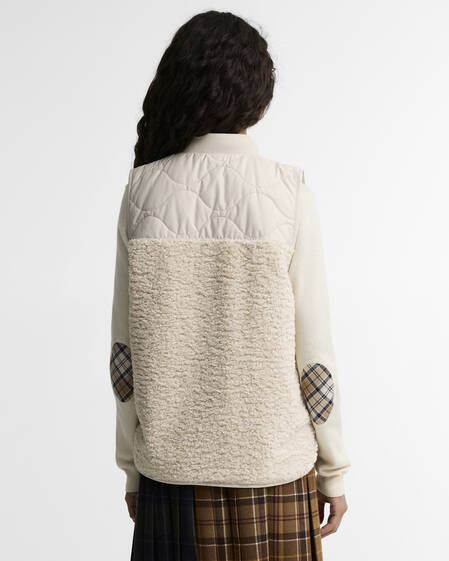 Gilet in pile Ampleforth Jasmine