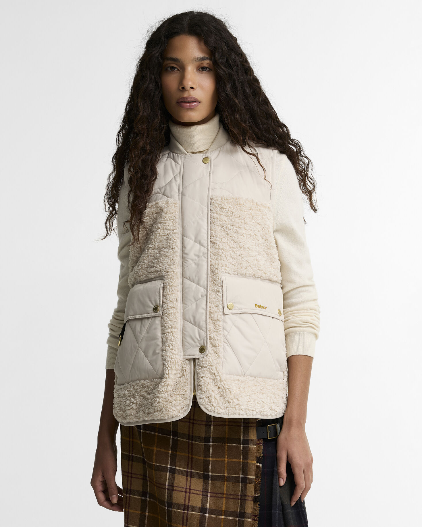 Gilet in pile Ampleforth Jasmine