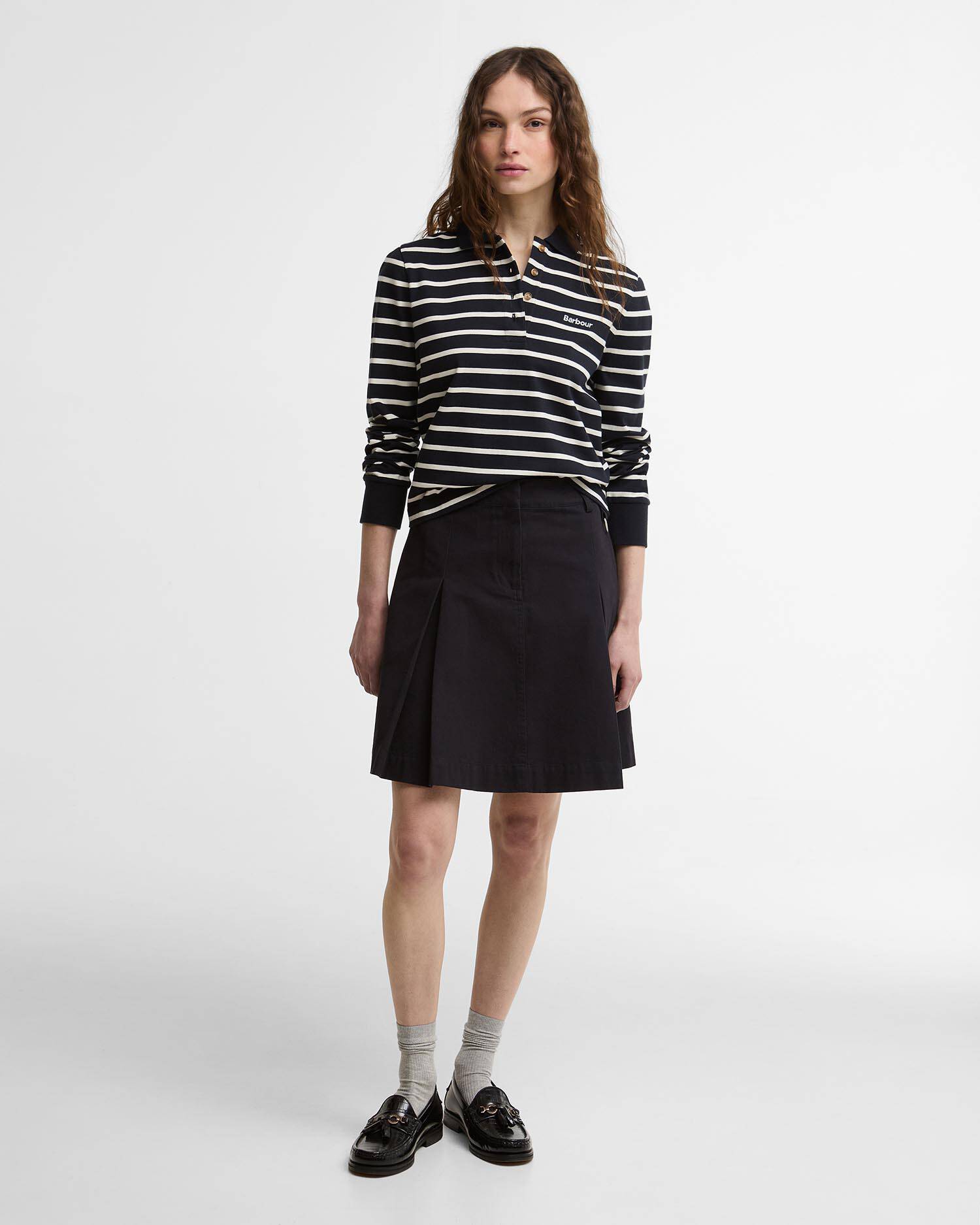 Camicia da rugby Ashwell con motivo a righe Dark Navy Stripe image number 1