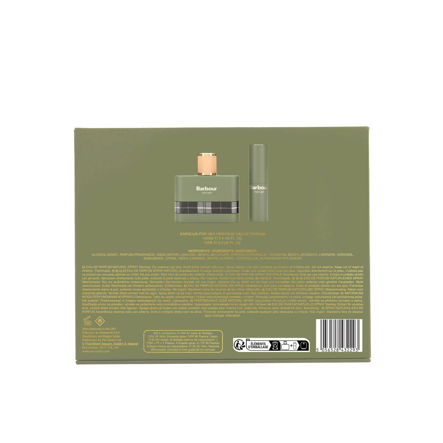 Hero for Her Fragrance Gift Set Classic Green image number 1