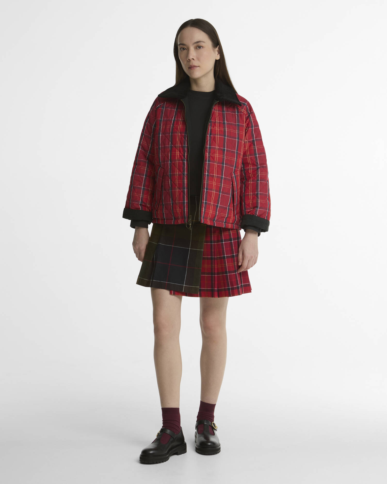 Dawn Reversible Casual Jacket Black/Cardinal image number 1