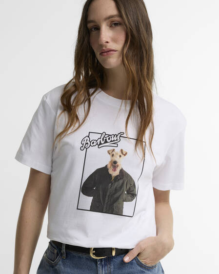 Barbour T-Shirt Mariana Graphic White