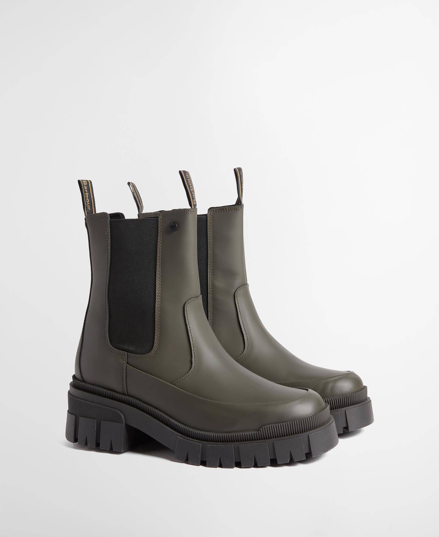Barbour Chelsea Boots Sofie Olive image number 1