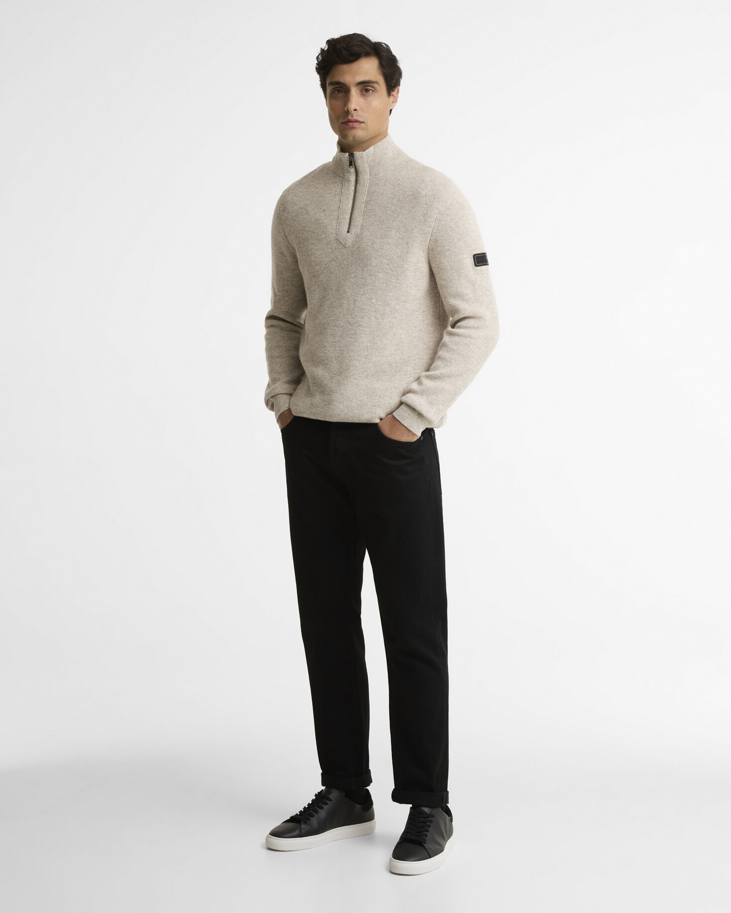 Pullover Crawley Half-Zip Concrete